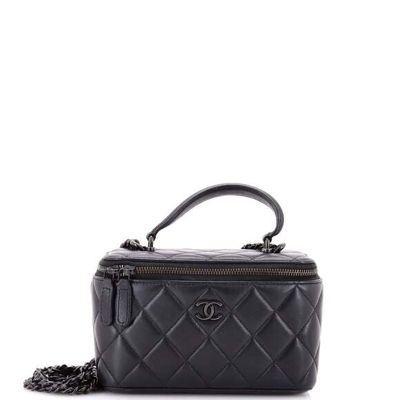 Chanel Handbags - Chanel So Black Top Handle Vanity Case #243937C46B